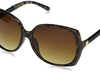 Jessica Simpson Women’s J5236 Over-Sized Round Sunglasses with 100% UV Protection, 70 mm