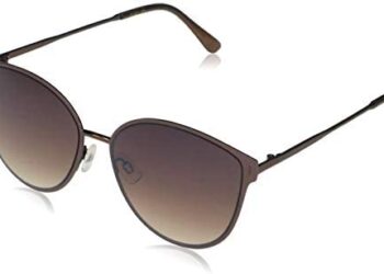 Jessica Simpson Women’s J5866 Enamel Rim Cat-Eye Sunglasses with 100% UV Protection, 57 mm
