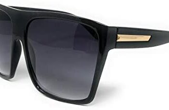 Oversized Sunglasses Super Lens Thick Rim Frame