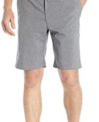 PGA TOUR Men’s Flat Front Heather Golf Short with Active Waistband