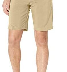 Jack Nicklaus Men’s Flat Front Solid Active Flex Short with Media Pocket