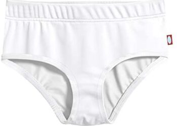 City Threads Girls’ Swimming Bottom Briefs with Lining UPF50+ Rash Guard Swim Brief – Made in USA