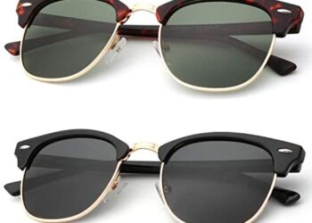 Unisex Polarized Retro Classic Trendy Stylish Sunglasses for Men Women Driving Sun glasses：100% UV Blocking