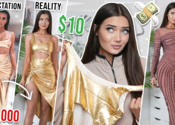 TRYING ON KIM KARDASHIAN DRESS REMAKES! I DID NOT EXPECT THIS!