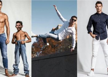 Cristiano Ronaldo glamorous trending denim outfits best collection