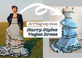 I DIY'ed the HARRY STYLES/GUCCI VOGUE DRESS
