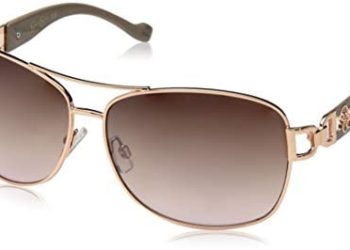 Jessica Simpson Women’s J5713 Metal Aviator Sunglasses with 100% UV Protection, 67 mm