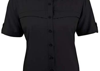 Pro Celebrity Ladies Short Sleeve Button Down Fishing Shirt