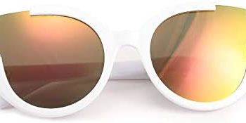 FEISEDY Fashion Oversized Round Square Vintage Cat Eye Sunglasses for Women B2737