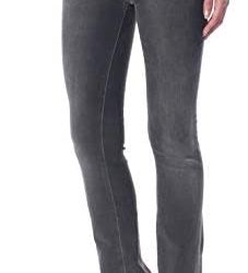 Free People Womens Denim Raw Hem Straight Leg Jeans