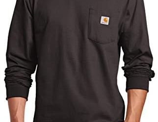 Carhartt Men’s Workwear Jersey Pocket Long-Sleeve Shirt K126 (Regular and Big & Tall Sizes)