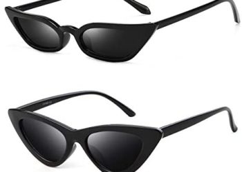 Cat Eye Sunglasses Vintage Retro Plastic Frame Cateye Sunglasses for Women