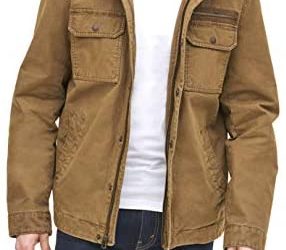 Levi’s Men’s Washed Cotton Two Pocket Military Jacket (Standard and Big & Tall)