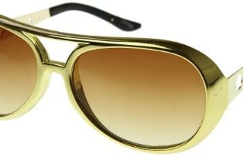 Large Elvis King of Rock Rock & Roll TCB Aviator Sunglasses