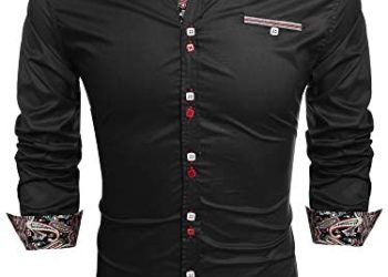COOFANDY Men’s Fashion Slim Fit Dress Shirt Casual Shirt