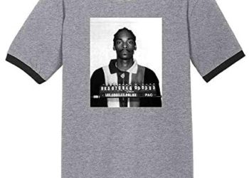 Celebrity Mugshot Apparel Funny Golf Vintage Cool Graphic Tee Ringer T-Shirt