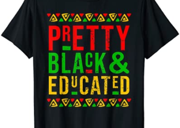 Pretty Black and Educated Black History Month Outfit Cute T-Shirt