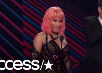 Nicki Minaj Jokes Michael B. Jordan Will Be Taking Off Her Dress After The People's Choice Awards!