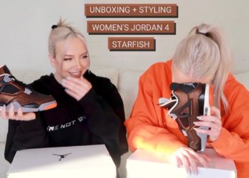 UNBOXING AIR JORDAN 4 WOMEN'S STARFISH + HOW TO STYLE THEM | THE HESS TWINS |