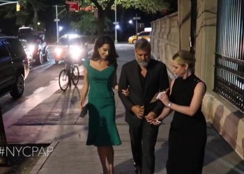 George and Amal Clooney head to museum in New York City