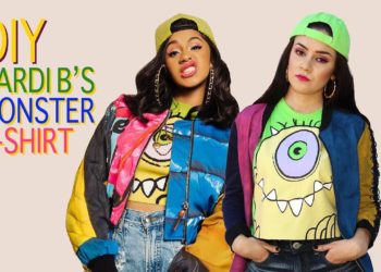 DIY CARDI B'S "FINESSE" OUTFIT MONSTER T-SHIRT || Lucykiins