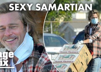 Brad Pitt spends hours delivering meals to LA housing project | Page Six Celebrity News