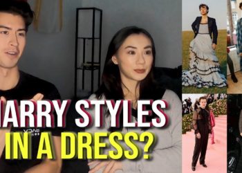 Half-Asian Couple Reacts To Harry Styles' Outfits!