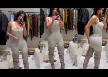 Kim Kardashian Is Feeling Snatched In Her Skims Outfit