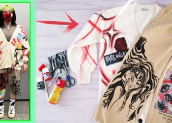 Custom Painting My Outfit in Billie Eilish Aesthetic /Manga inspired