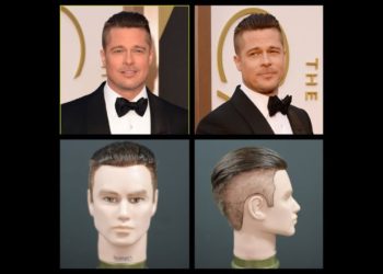 Brad Pitt NEW 2014 Oscars Inspired Haircut Tutorial – TheSalonGuy