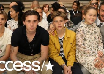 Victoria Beckham Feels The Love From David Beckham And All Four Kids At Her Fashion Show