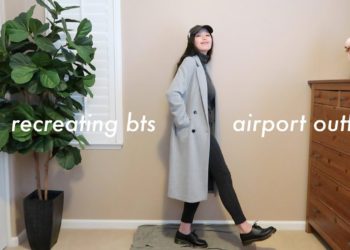 recreating bts AIRPORT outfits with the clothes i have