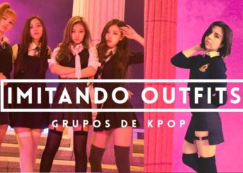 Imitando outfits de grupos de kpop // (Blackpink, BTS, EXO, Monsta X & Red Velvet)