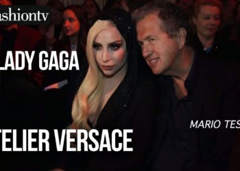 Lady Gaga at Versace Spring/Summer 2014 Arrivals | Paris Haute Couture Fashion Week | FashionTV