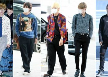 BTS V Airport Fashion Style