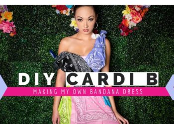 Cardi B Outfit DIY – Making Her Bandana Dress