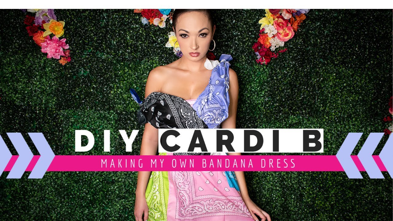 Cardi B Outfit DIY – Making Her Bandana Dress - Celebrity Fashion Style