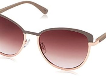 Jessica Simpson Women’s J5316 Metal Cat-Eye Sunglasses with Two-Tone Frame & 100% UV Protection, 60 mm