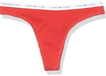 Tommy Hilfiger Women’s Cotton Stretch Thong Underwear Panty, Single
