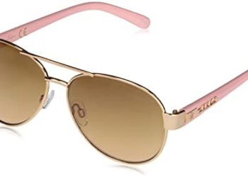 Jessica Simpson Women’s J5505 Metal Aviator Sunglasses with 100% UV Protection, 60 mm