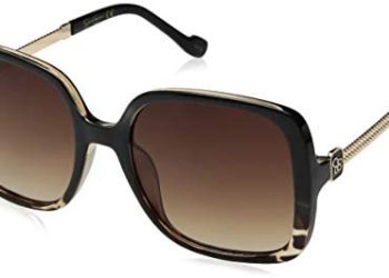Jessica Simpson J5715 Square Metal UV Protective Sunglasses | Wear All-Year | Glam Gifts for Women, 65 mm