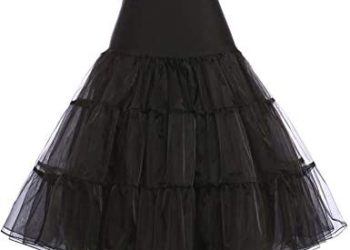 GRACE KARIN 50s Petticoat Skirt Rockabilly Dress Crinoline Underskirts for Women