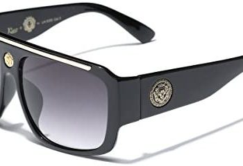 Kleo Flat Top Hip Hop Rapper Retro Aviator Sunglasses