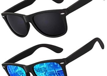 Polarized Sunglasses for Men Driving Sun glasses Shades 80’s Retro Style Brand Design Square