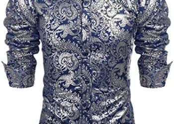COOFANDY Men’s Luxury Design Shirts Floral Dress Shirt Casual Button Down Shirts