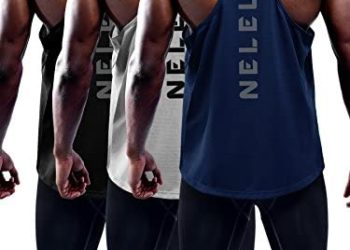 Neleus Men’s 3 Pack Dry Fit Y-Back Muscle Tank Top