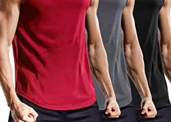 Neleus Workout Athletic Muscle Tank with Hoods Pack of 3