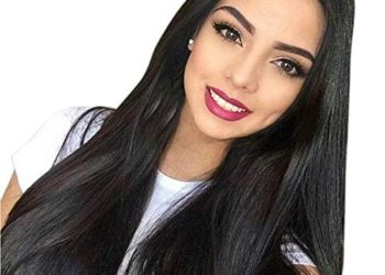 GNIMEGIL 24 ” Long Cosplay Wig Straight Hairstyles Wigs for Women Black Color Casual Synthetic Heat Resistant Fiber Cosplay Party Prom Wig (Fit Head Circumference Size is 20-24inches)