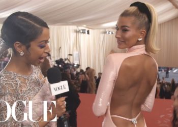 Hailey Bieber on Her Sweet and Sexy Met Gala Dress | Met Gala 2019 With Liza Koshy | Vogue