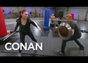 Conan Works Out With Wonder Woman Gal Gadot  – CONAN on TBS